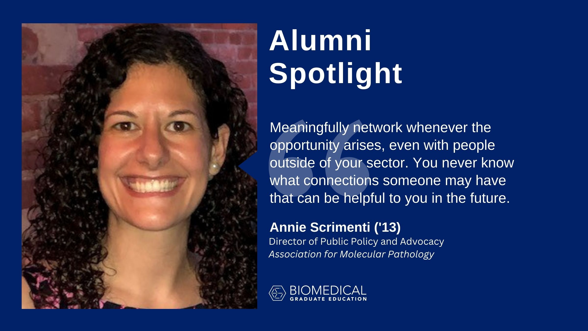 Alumni Spotlight. 