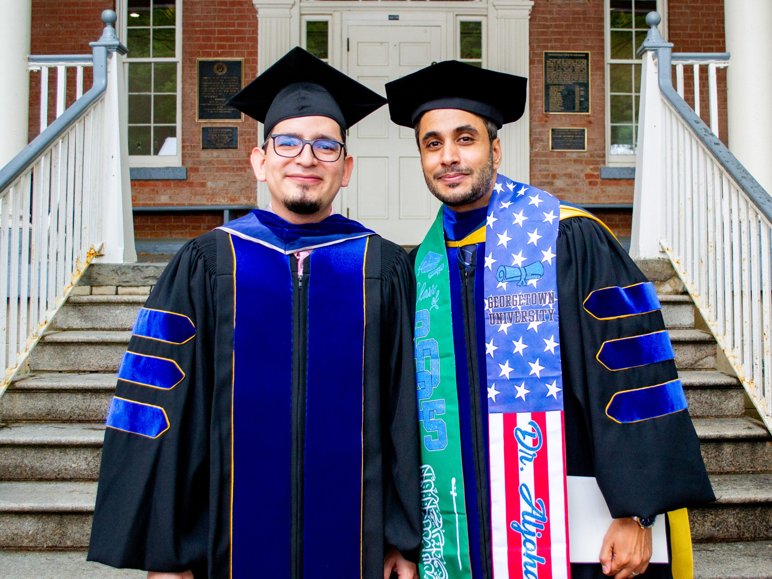 Ph.D. graduates at the Doctoral Hooding Reception