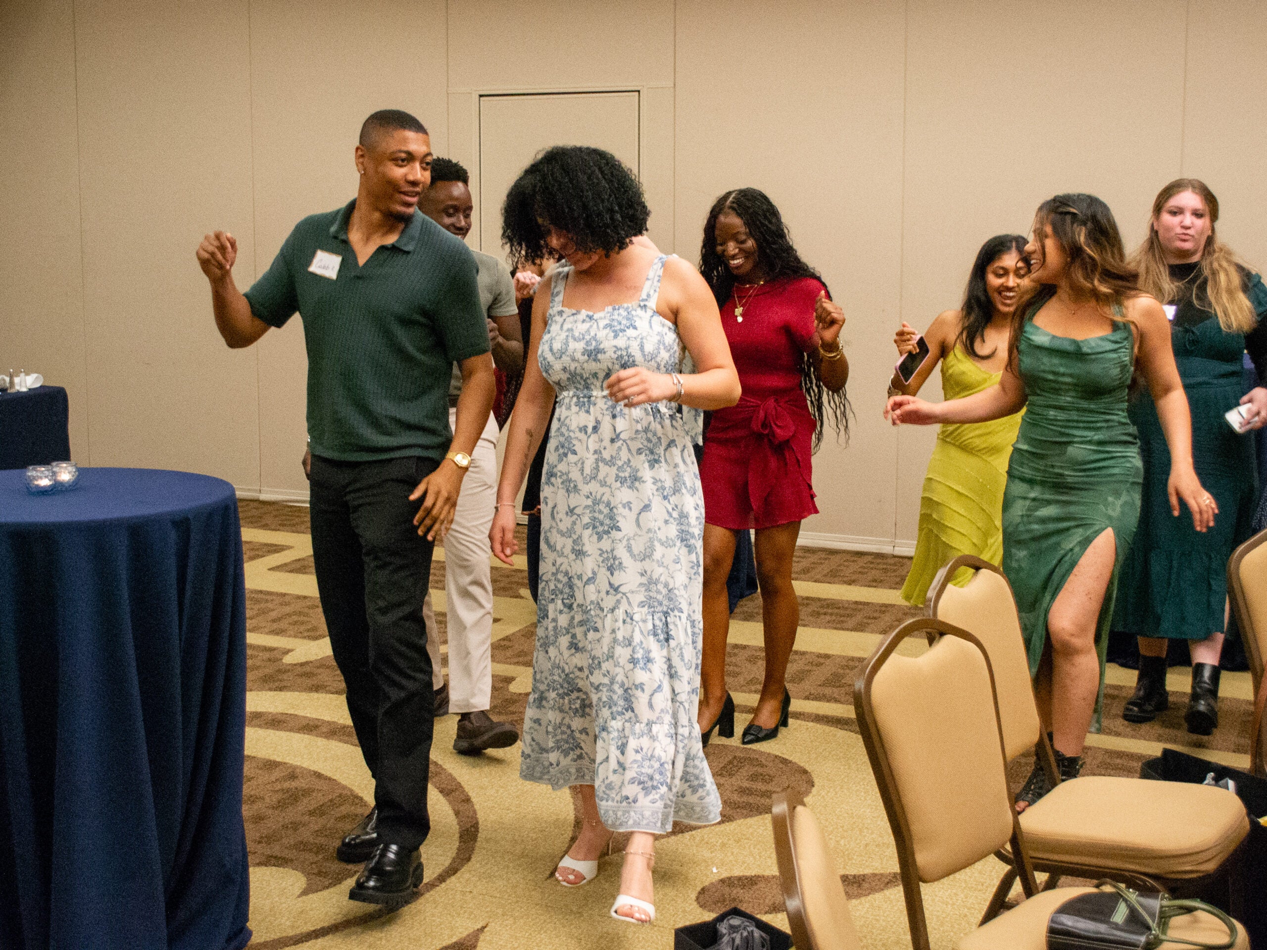 Students dancing at the Integrative Medicine & Health Sciences program gala