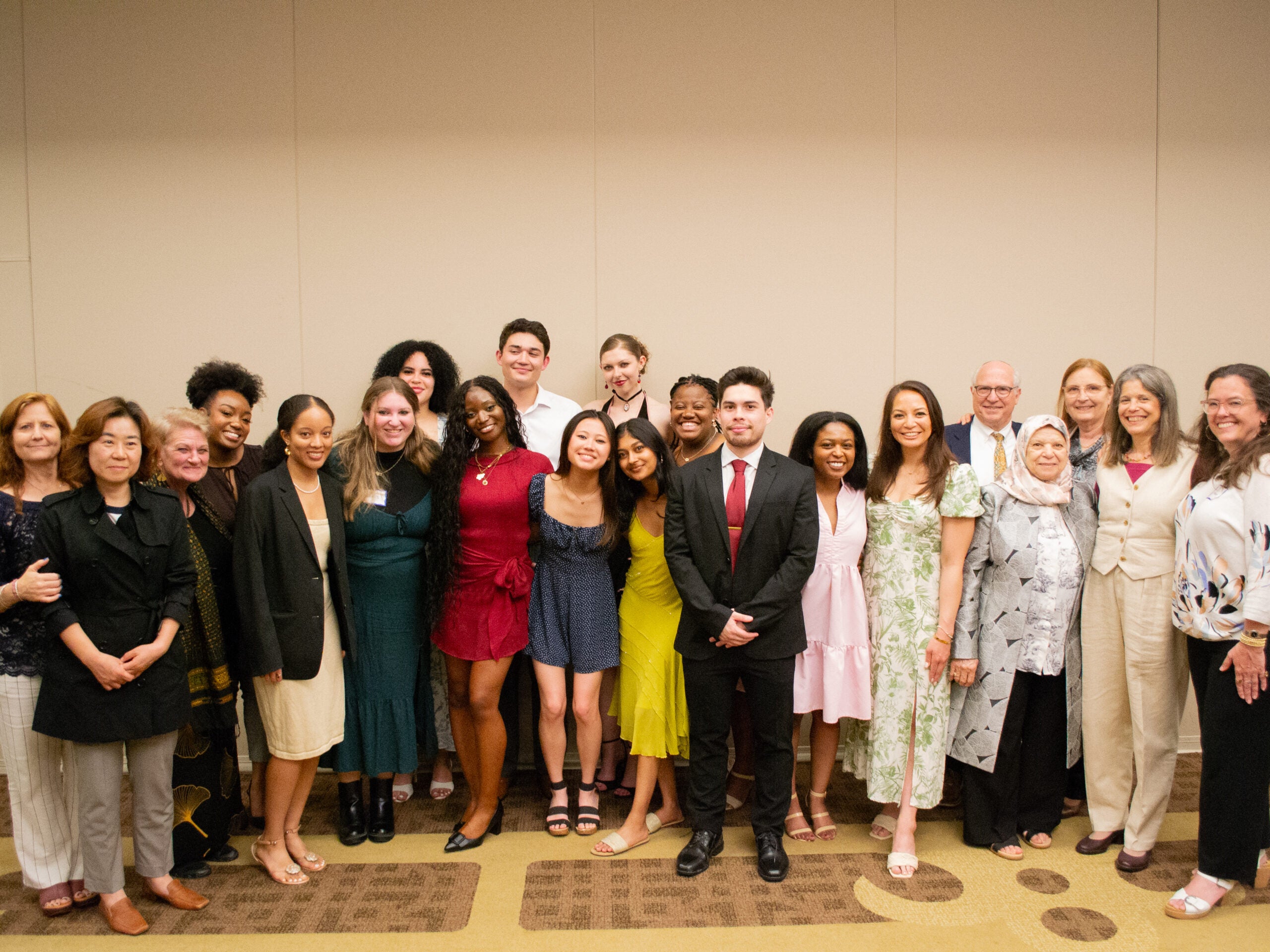 Students and faculty group photo at the Integrative Medicine & Health Sciences program gala