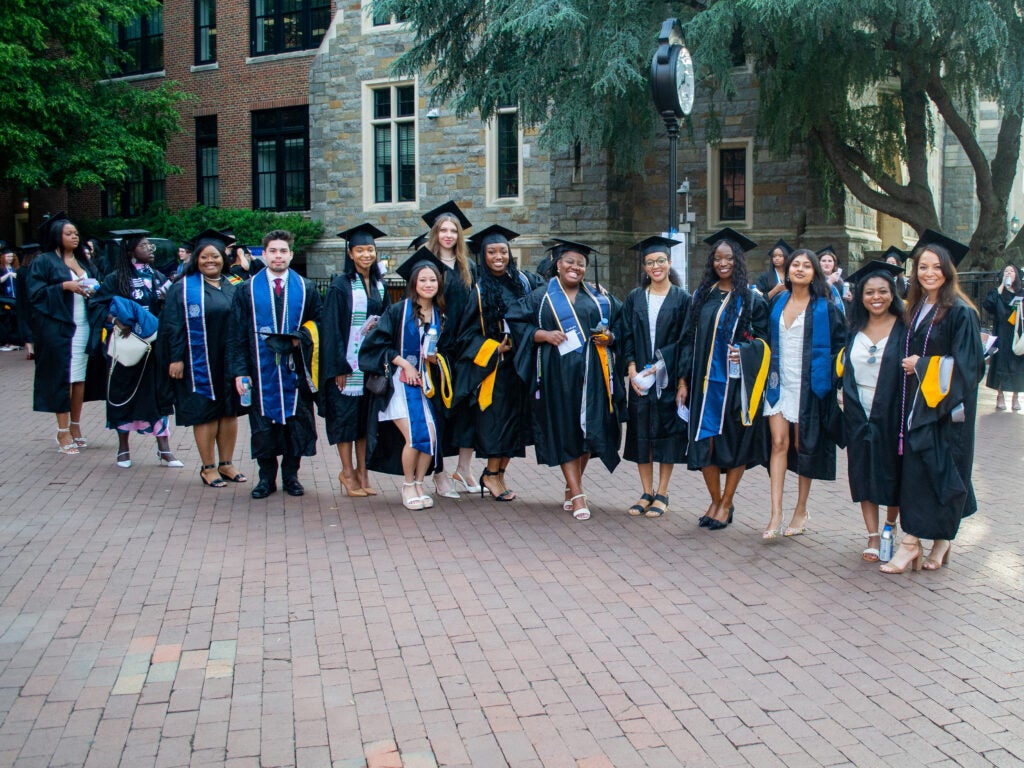 Integrative Medicine & Health Sciences graduates at Commencement line-up
