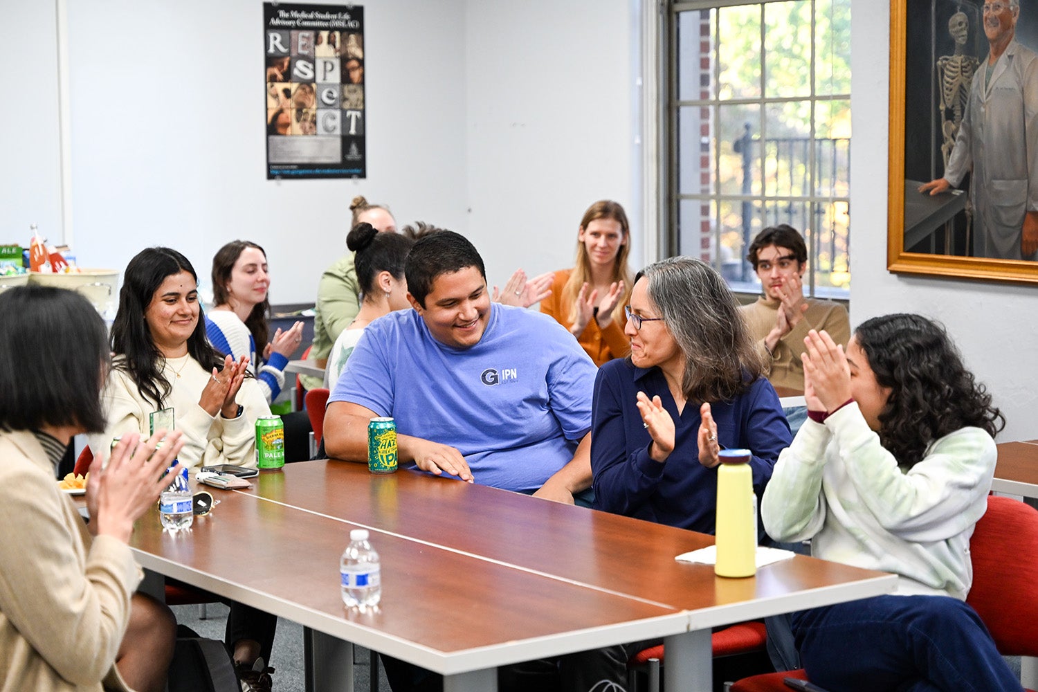 Attendees cheer as Zachary Colon receives the IPN Student Person for Others Award at the inaugural IPN Student Awards.