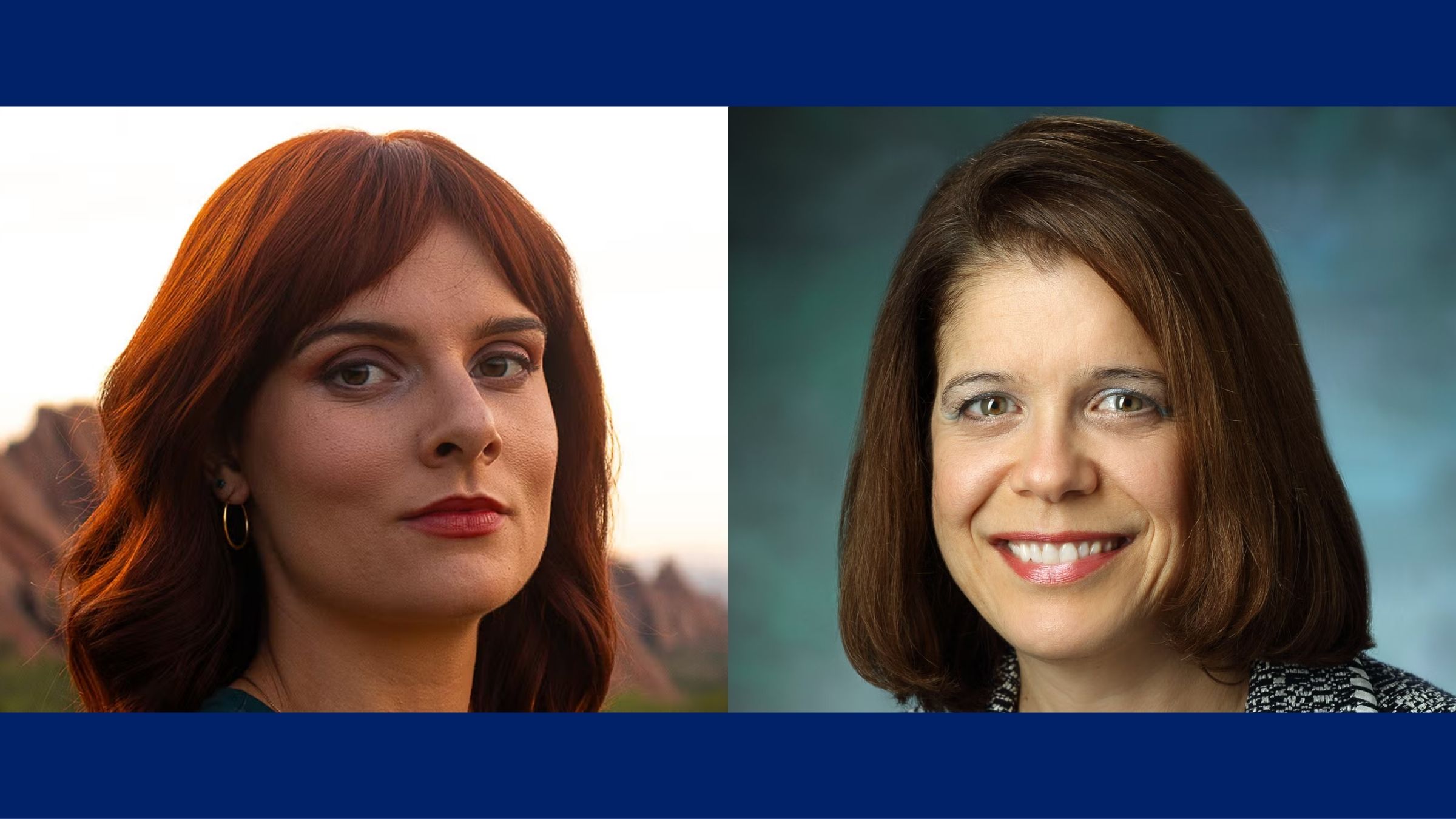 Headshots of Hannah Tytus and Hakima Amri