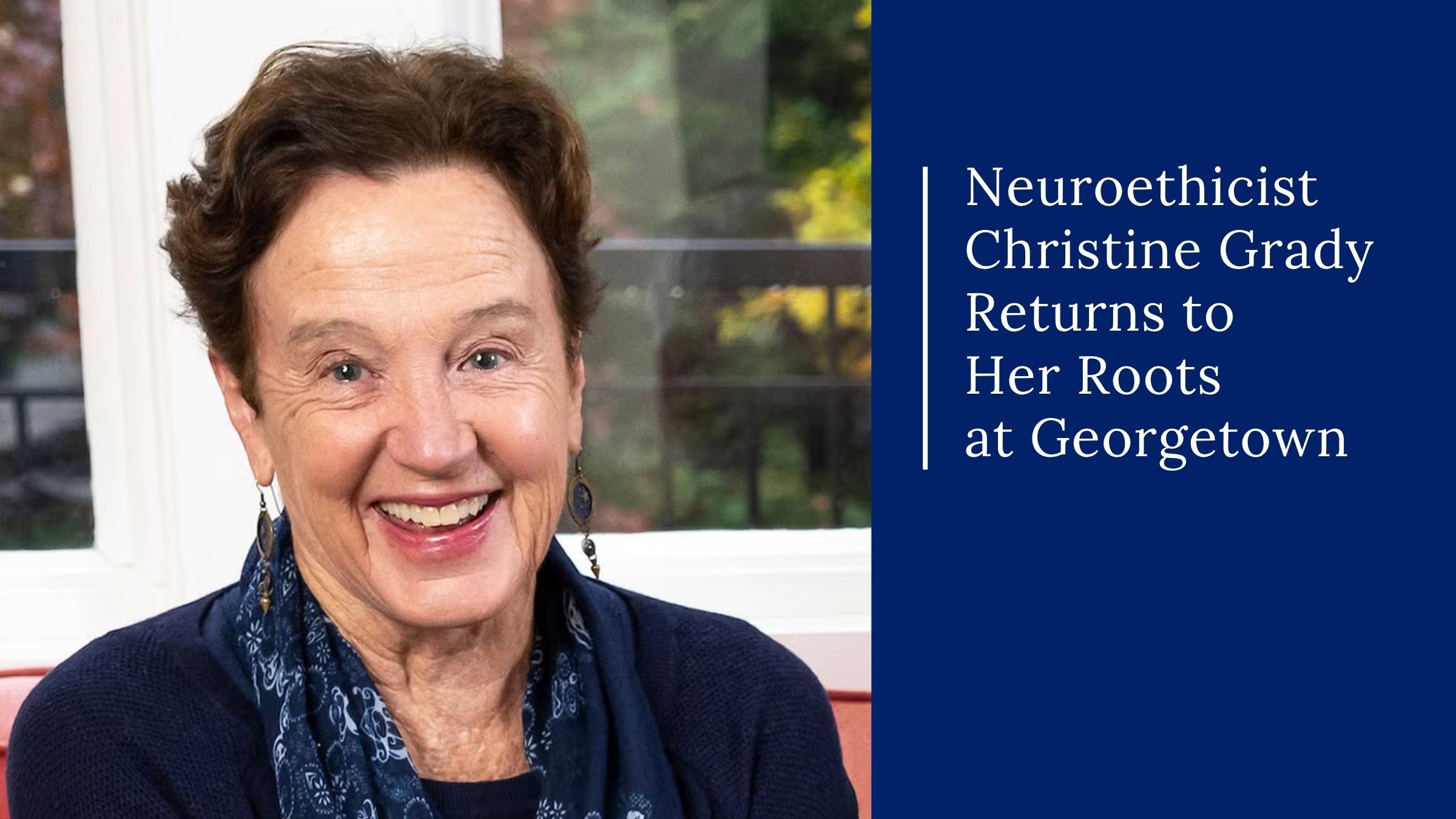 Neuroethicist Christine Grady Returns to Her Roots at Georgetown. Photo of Christine Grady, RN, PhD, FAAN