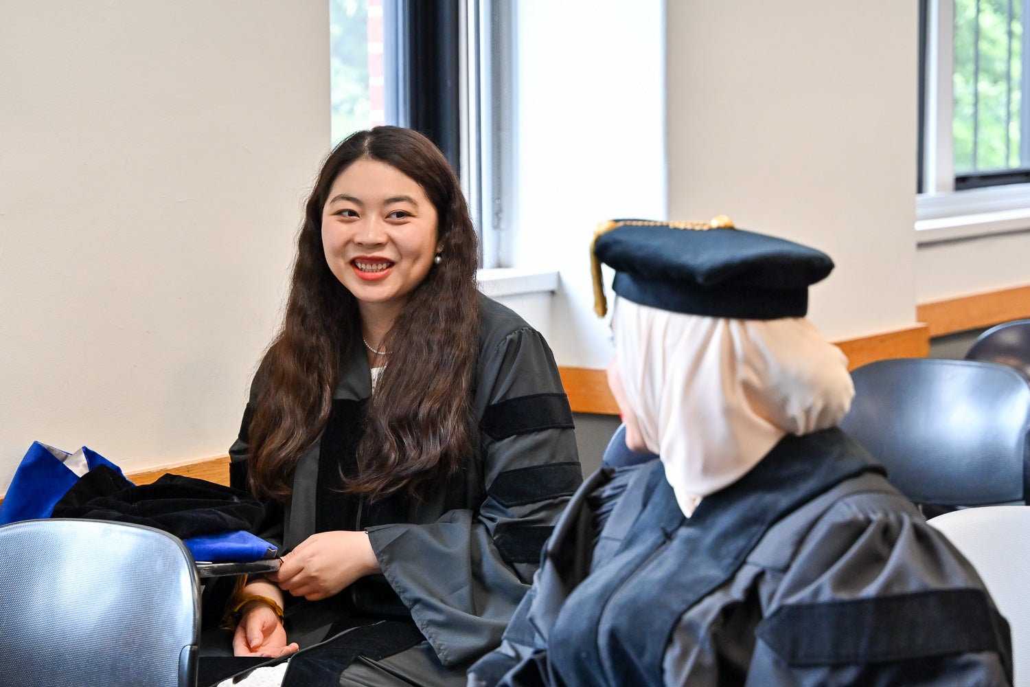BGE Ph.D. graduates in the line-up room before the School of Medicine Commencement ceremony