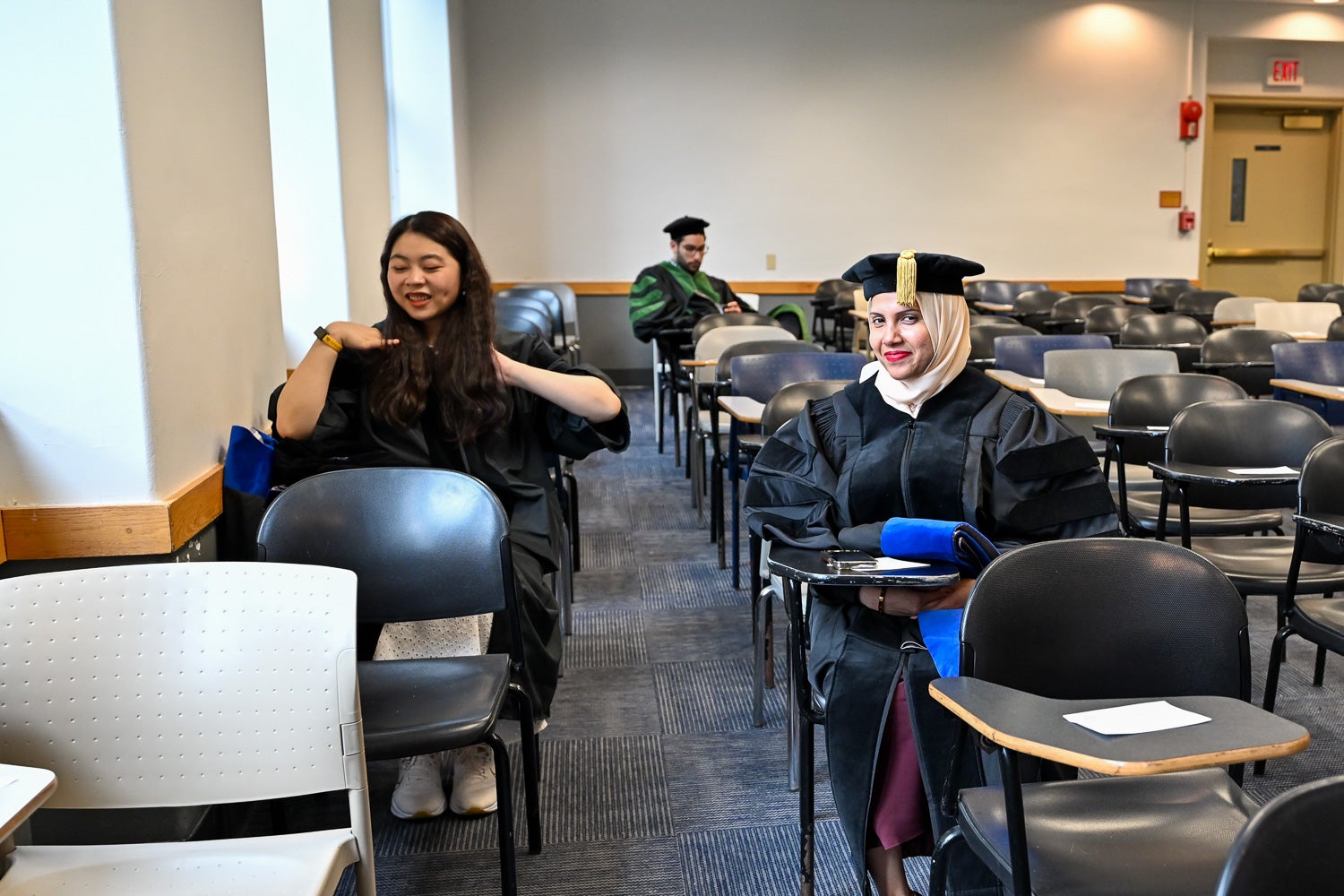 BGE Ph.D. graduates in the line-up room before the School of Medicine Commencement ceremony