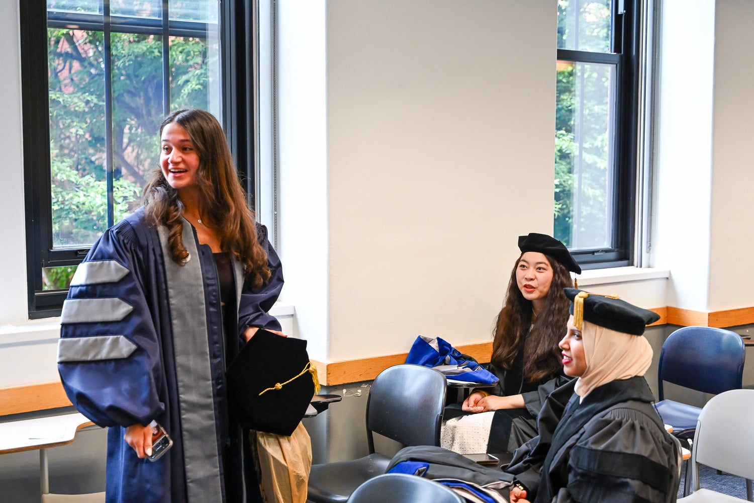 BGE Ph.D. graduates in the line-up room before the School of Medicine Commencement ceremony