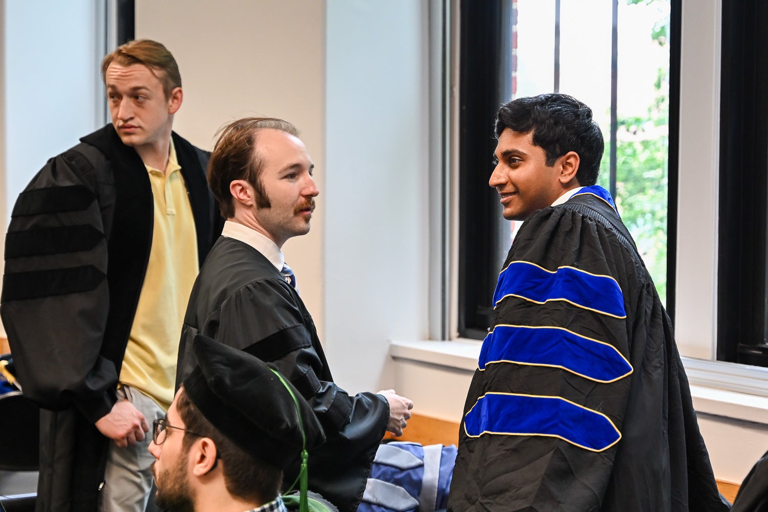 BGE Ph.D. graduates in the line-up room before the School of Medicine Commencement ceremony