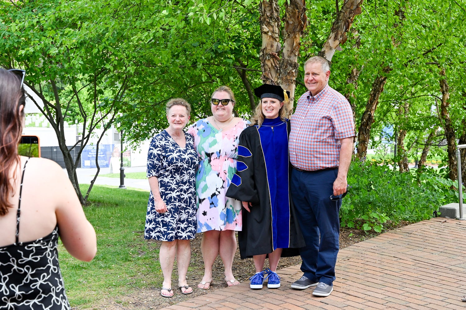 Attendees pose for a photo at the BGE Ph.D. Reception