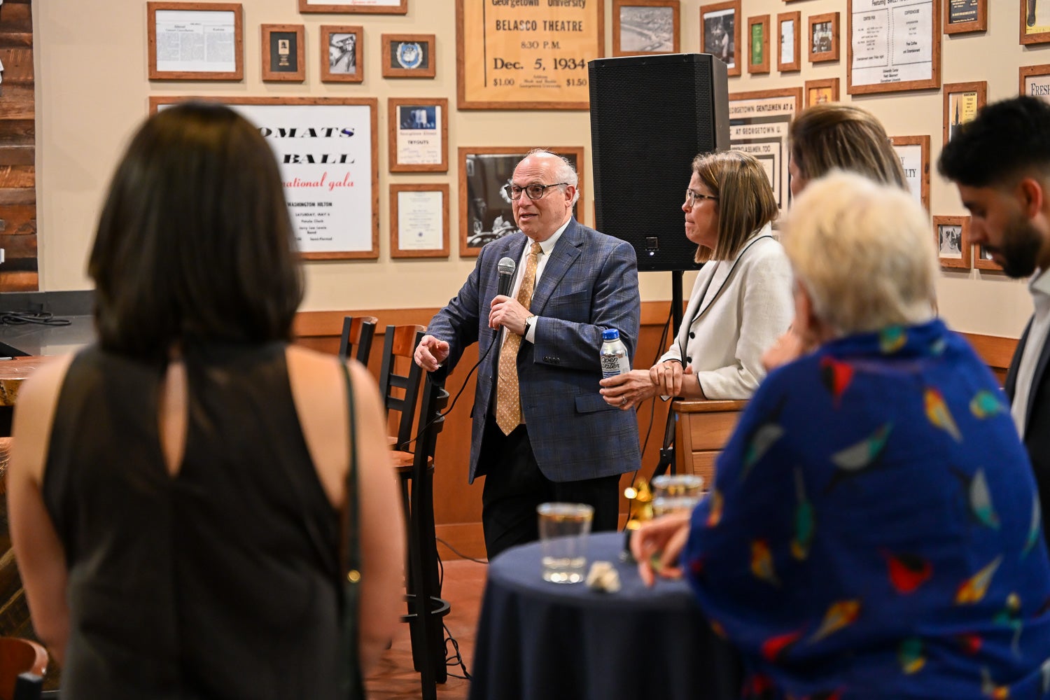 Aviad Haramati addresses attendees at the Integrative Medicine & Health Sciences Pre-Commencement Dinner