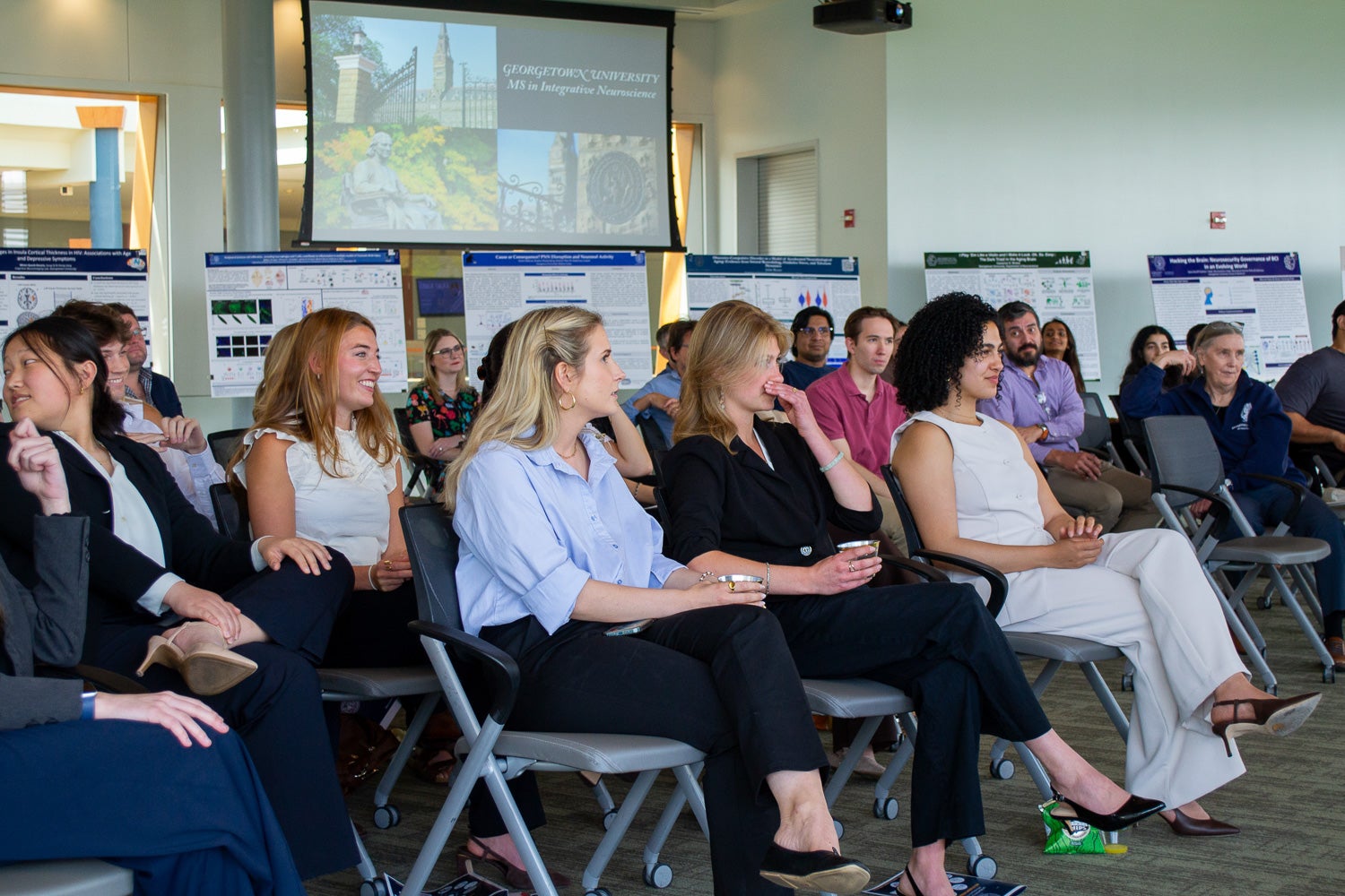 Attendees at Neuroscience Student Research Day