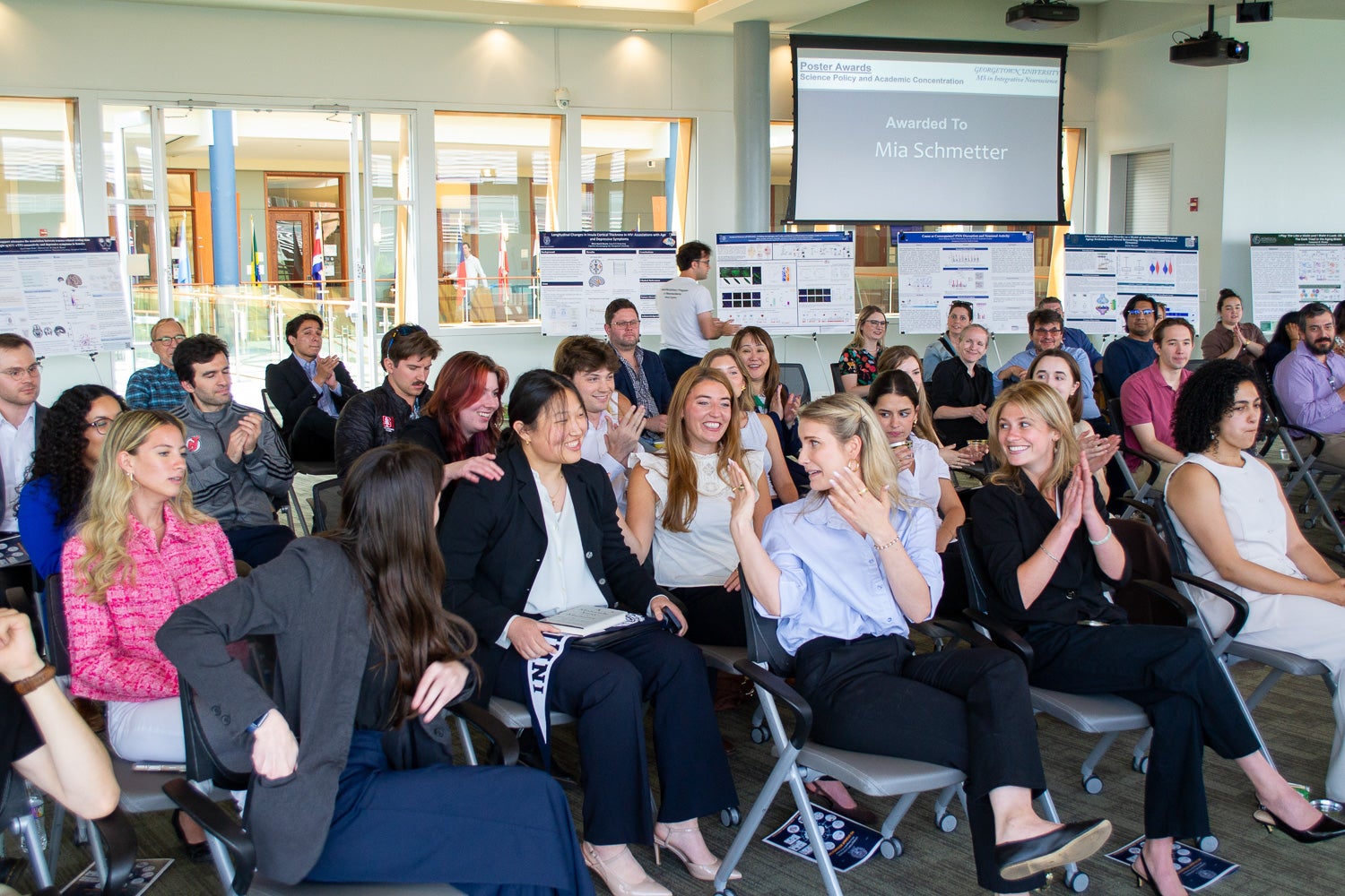 Attendees at Neuroscience Student Research Day