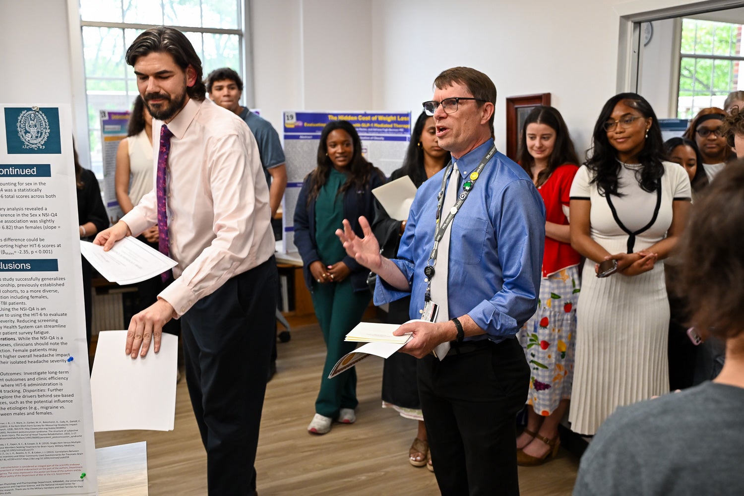 John Partridge speaks at Pharmacology & Physiology Poster Day